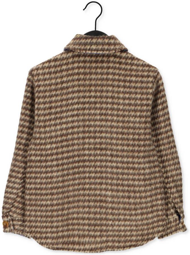 Like Flo jasje met pied-de-poule bruin Meisjes Polyester Klassieke kraag 128