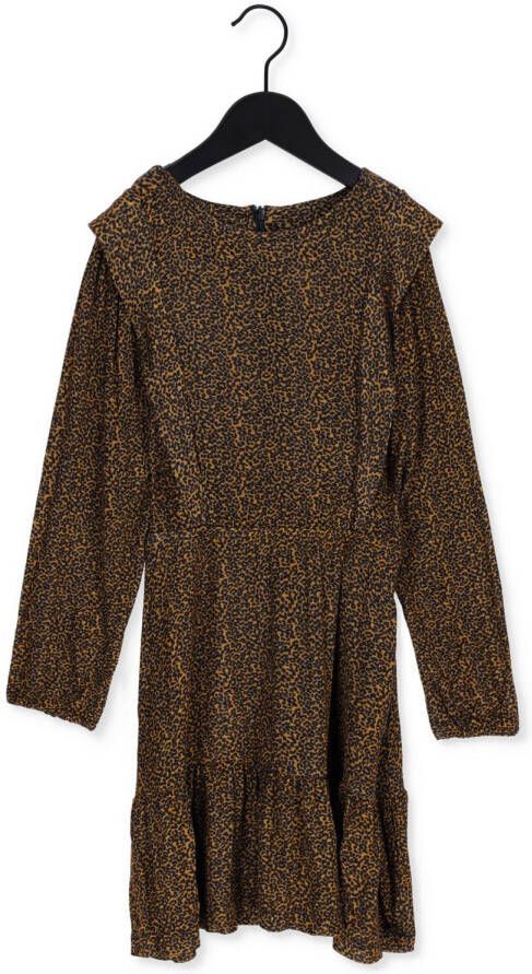 Like Flo jurk met all over print Geel Meisjes Viscose Ronde hals All over print 158