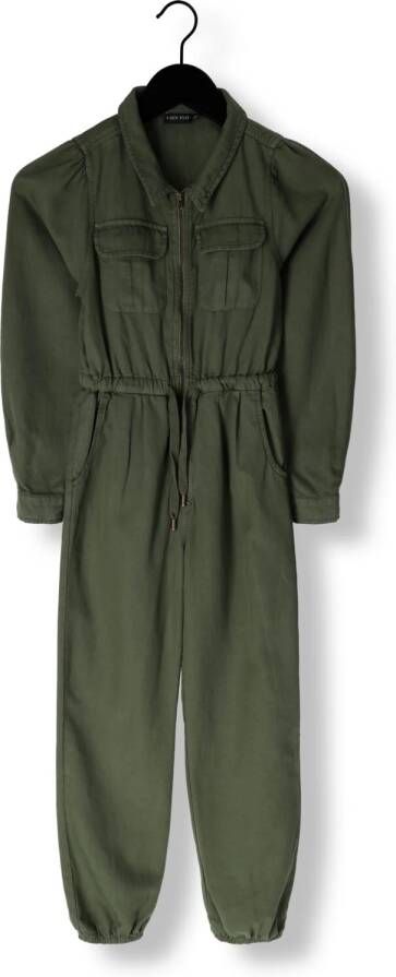 Like Flo jumpsuit army groen Meisjes Tencel (duurzaam materiaal) Klassieke kraag 104