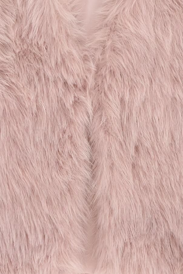 LIKE FLO Meisjes Blazers Diam Flo Faux Fur Hairy Gilet Roze - Foto 3