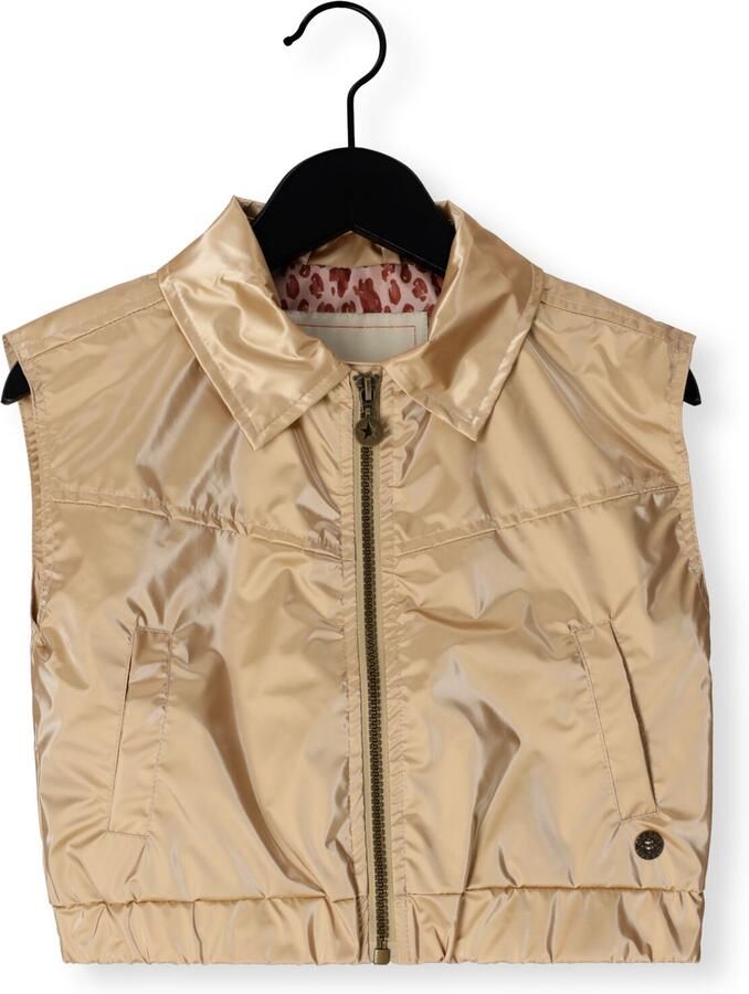 LIKE FLO Meisjes Blazers Diana Metallic Gilet Zand