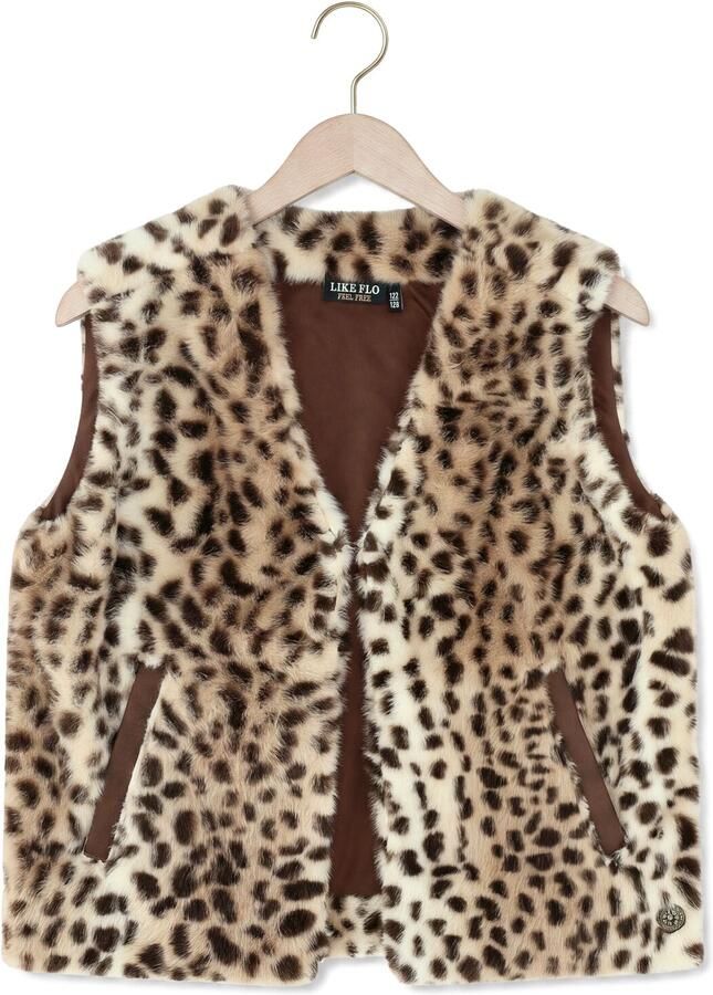 LIKE FLO Meisjes Blazers Didi Flo Faux Fur Gilet Beige