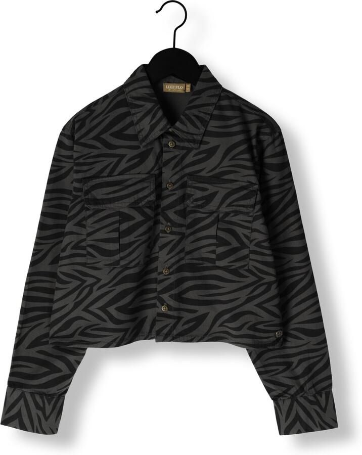 LIKE FLO Meisjes Blouses Cassy Flo Overeshirt Antraciet - Foto 3