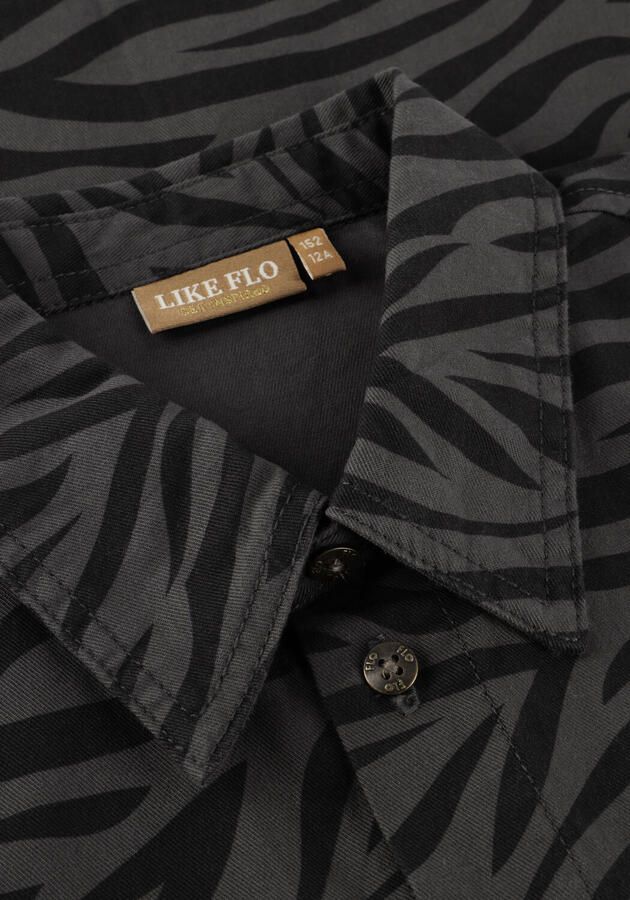 LIKE FLO Meisjes Blouses Cassy Flo Overeshirt Antraciet - Foto 2