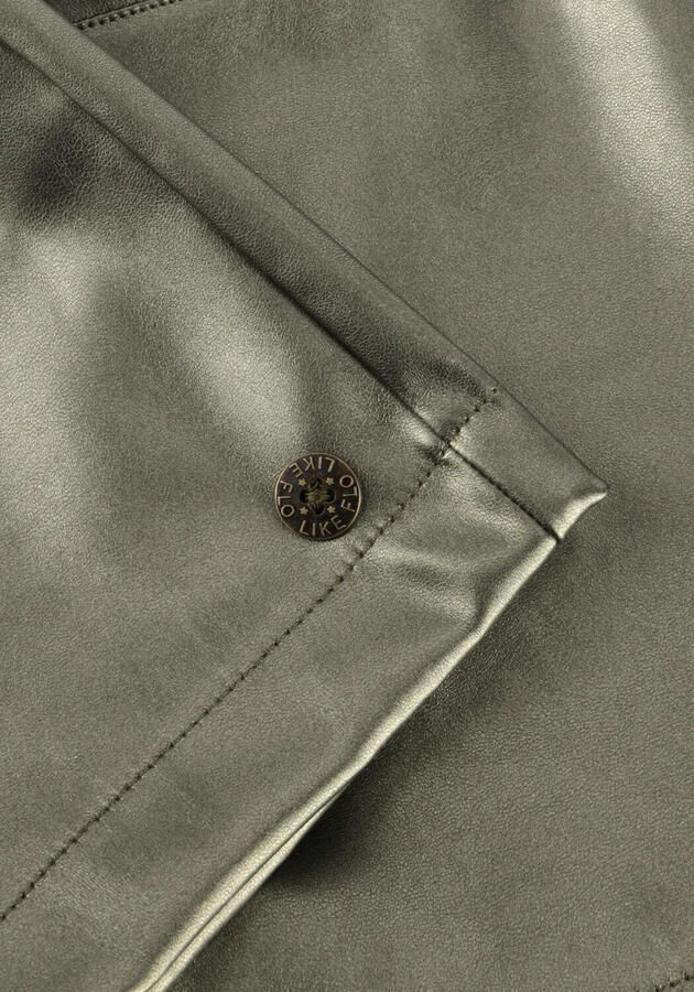 Like Flo suede imitatieleren regular cargo short groen