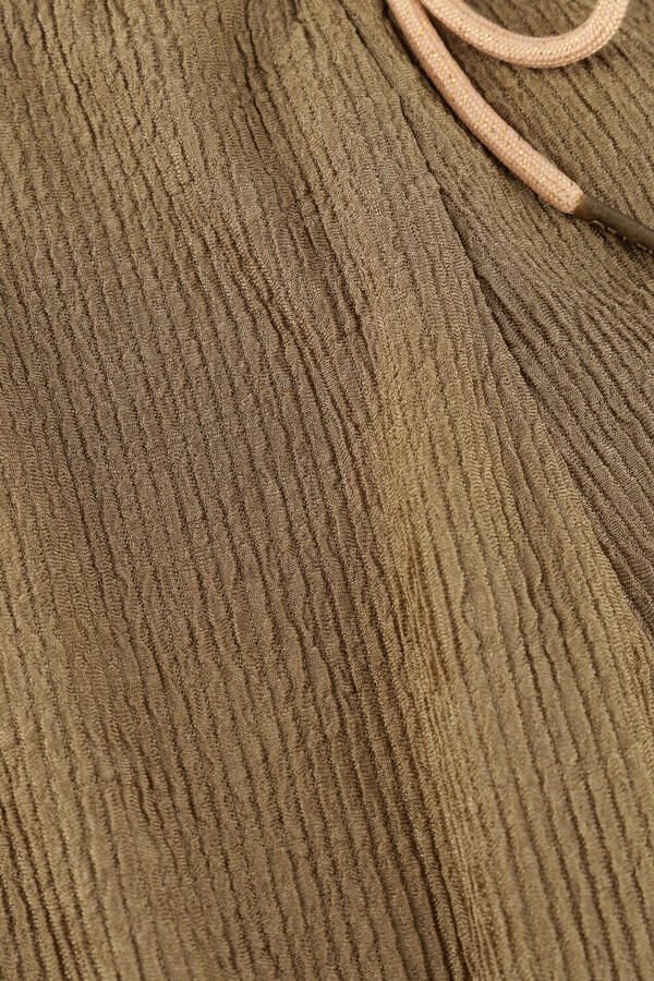 LIKE FLO Meisjes Broeken Fenna Satin Plisse Pants Khaki - Foto 2