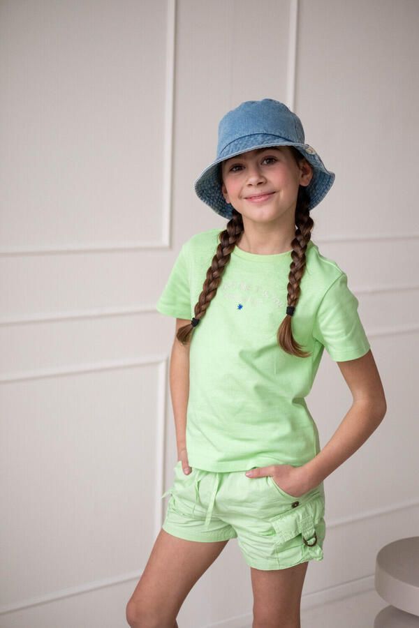 LIKE FLO Meisjes Broeken Fergie Flo Cargo Short Lime - Foto 2