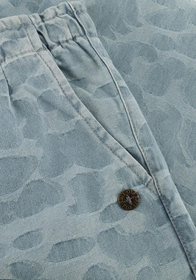 Like Flo straight leg jeans met panterprint light blue denim - Foto 2