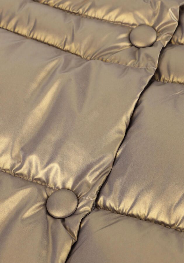 Like Flo quilted gewatteerde winterjas Abby champagne metallic Goud Meisjes Polyester Capuchon 122 128