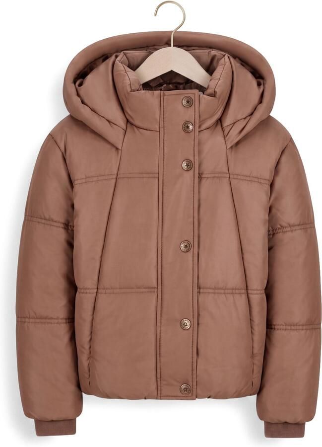LIKE FLO Meisjes Jassen Aukje Flo Girls Short Puffer Jacket Taupe