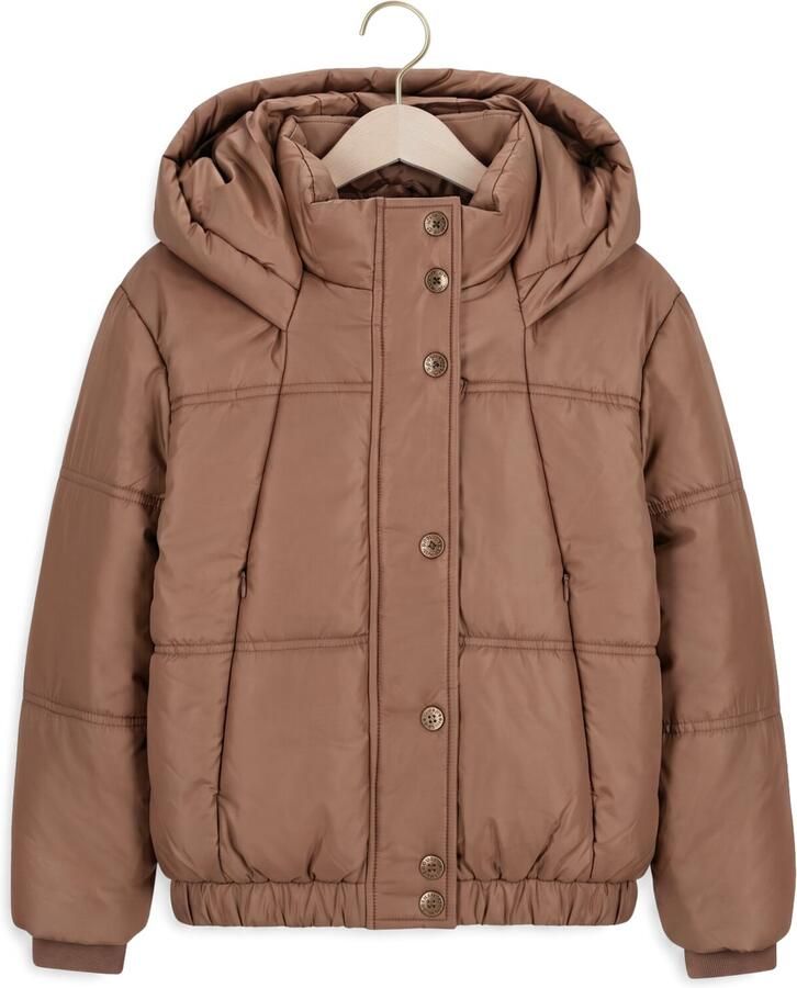 LIKE FLO Meisjes Jassen Aukje Flo Girls Short Puffer Jacket Taupe