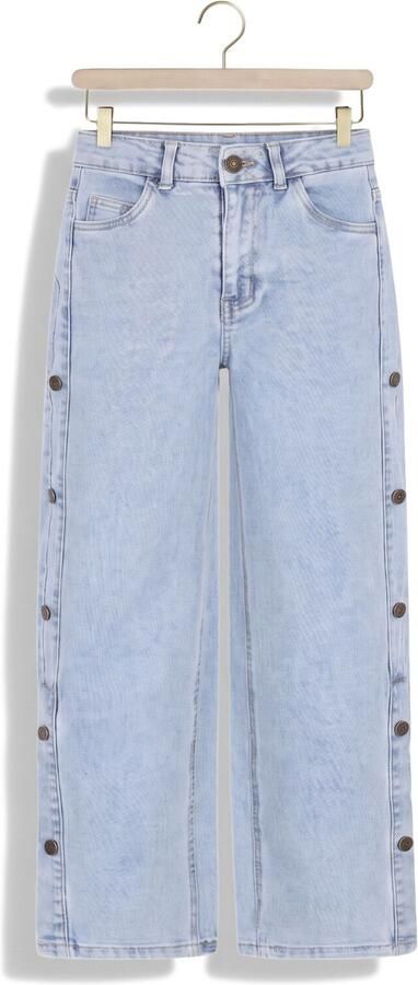 LIKE FLO Meisjes Jeans Fieke Flo Straight Leg Denim Pants Donkergrijs
