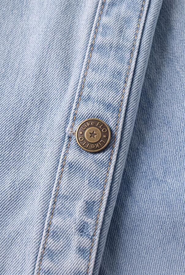 LIKE FLO Meisjes Jeans Fieke Flo Straight Leg Denim Pants Donkergrijs - Foto 2