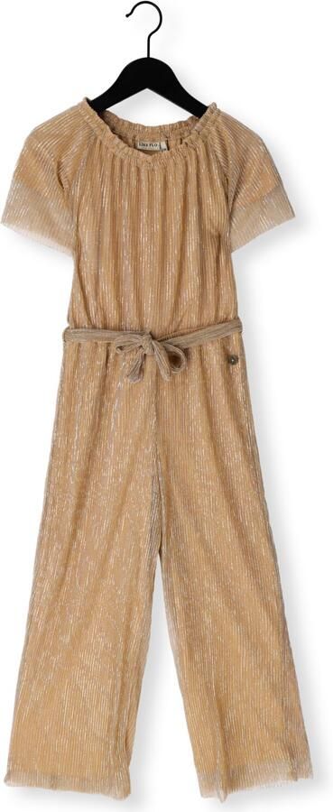 LIKE FLO Meisjes Jumpsuits Bellu Flo Metallic Jumpsuit Beige