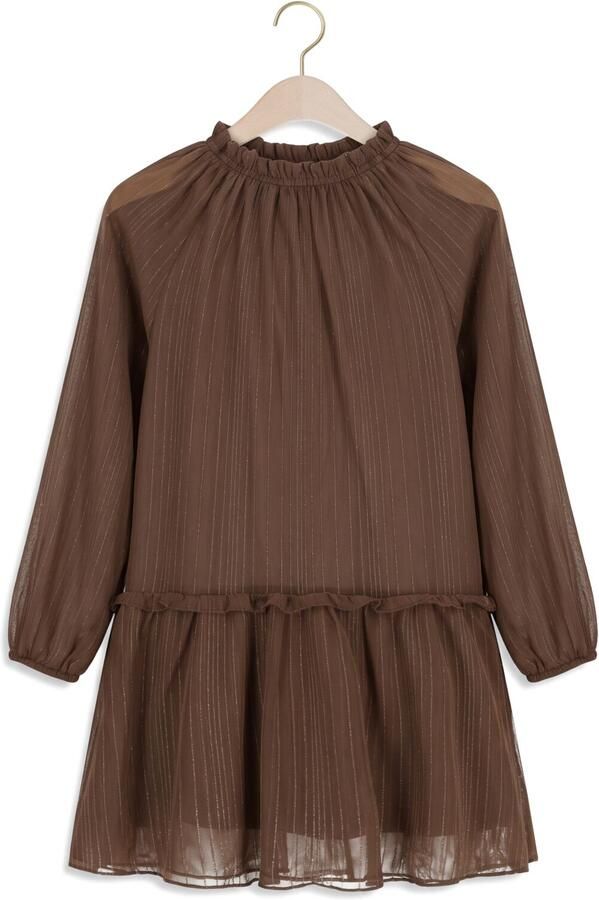 LIKE FLO Meisjes Jurken Malin Flo Fancy Tule Dress Bruin
