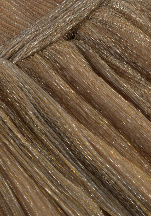 LIKE FLO Meisjes Jurken Maze Flo Plissee Dress Goud - Foto 2