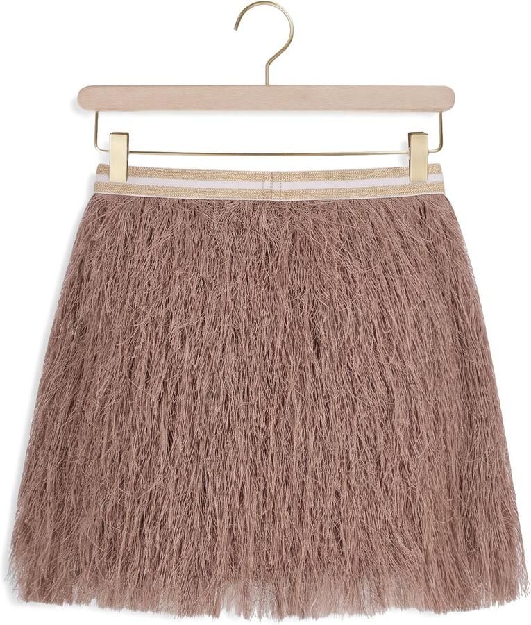LIKE FLO Meisjes Rokken Sil Flo Fringes Skirt Bruin - Foto 2