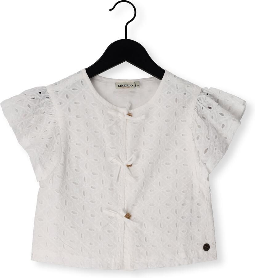 LIKE FLO Meisjes Tops & T-shirts Charlotte Flo Broderie Blouse Wit