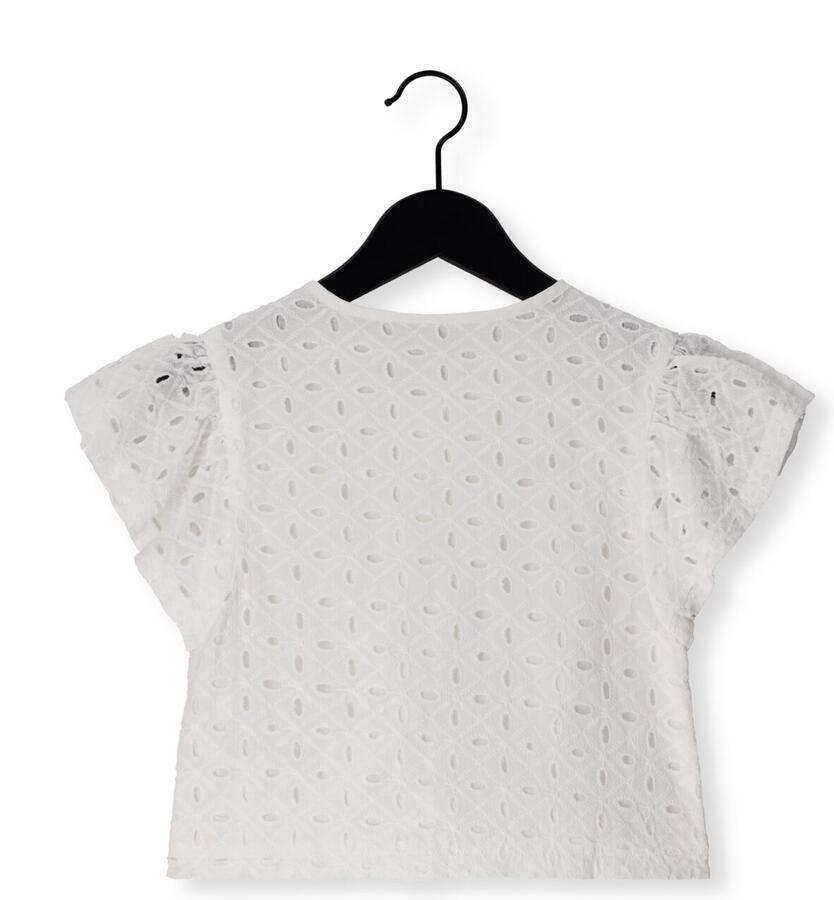LIKE FLO Meisjes Tops & T-shirts Charlotte Flo Broderie Blouse Wit - Foto 2