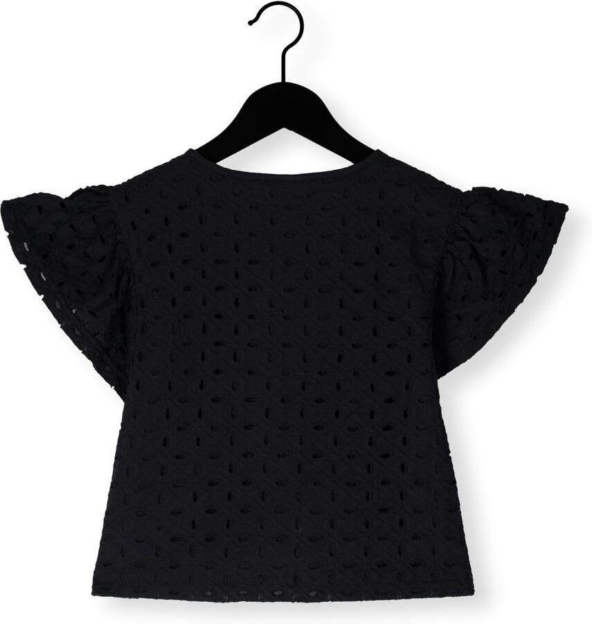 LIKE FLO Meisjes Tops & T-shirts Charlotte Flo Broderie Blouse Zwart - Foto 2