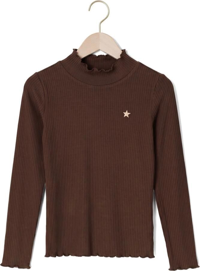 LIKE FLO Meisjes Tops & T-shirts Eef Flo Basic Coll Bruin