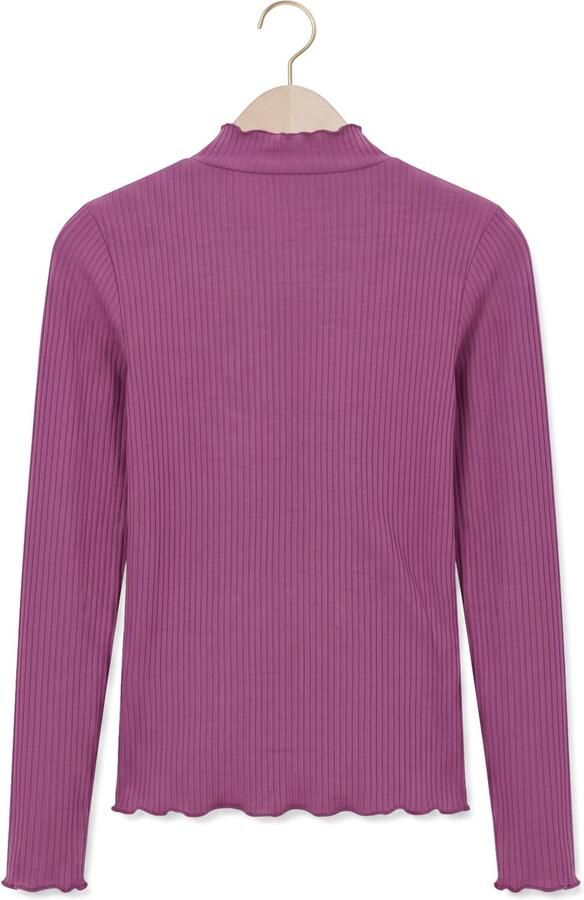 Like Flo getailleerde longsleeve paars Meisjes Viscose Opstaande kraag - Foto 2