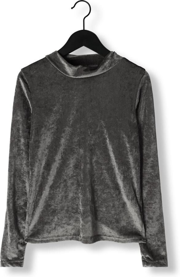 LIKE FLO Meisjes Tops & T-shirts Elina Flo Velvet Mesh Top Antraciet - Foto 2