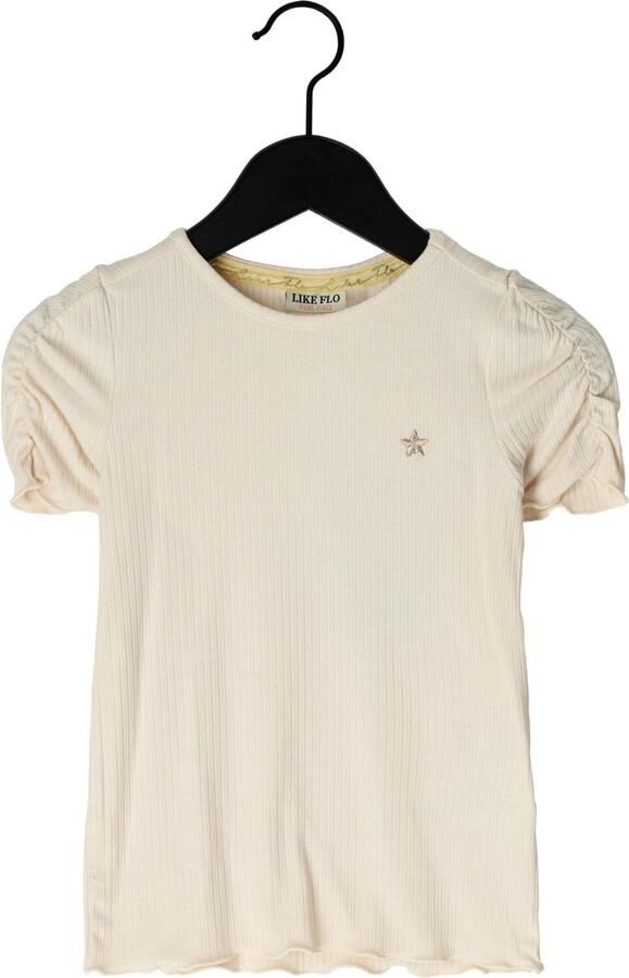 LIKE FLO Meisjes Tops & T-shirts Elise Flo Rib Shirt Creme