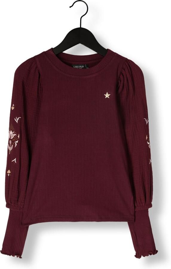 LIKE FLO Meisjes Tops & T-shirts Eloise Flo Top With Balloon Sleeves Paars - Foto 2