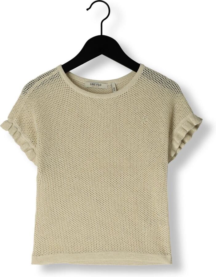 LIKE FLO Meisjes Tops & T-shirts Emma Flo Glitter Top Ecru - Foto 3