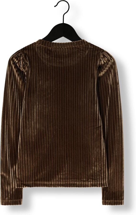 LIKE FLO Meisjes Tops & T-shirts Esmay Flo Velvet Top Bruin