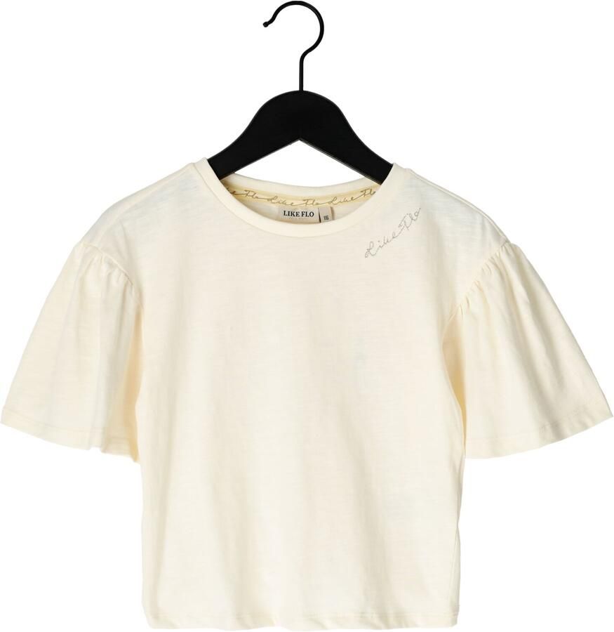 LIKE FLO Meisjes Tops & T-shirts Estelle Flo Tee With Ruffle Creme