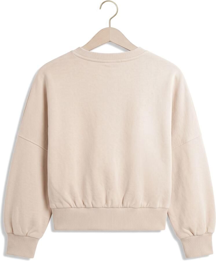Like Flo oversized sweater met print ecru Meisjes Katoen Ronde hals Printopdruk - Foto 2