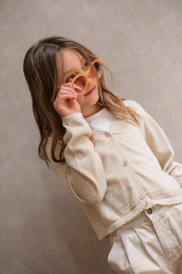 LIKE FLO Meisjes Truien & Vesten Derby Flo Cardigan Creme - Foto 4