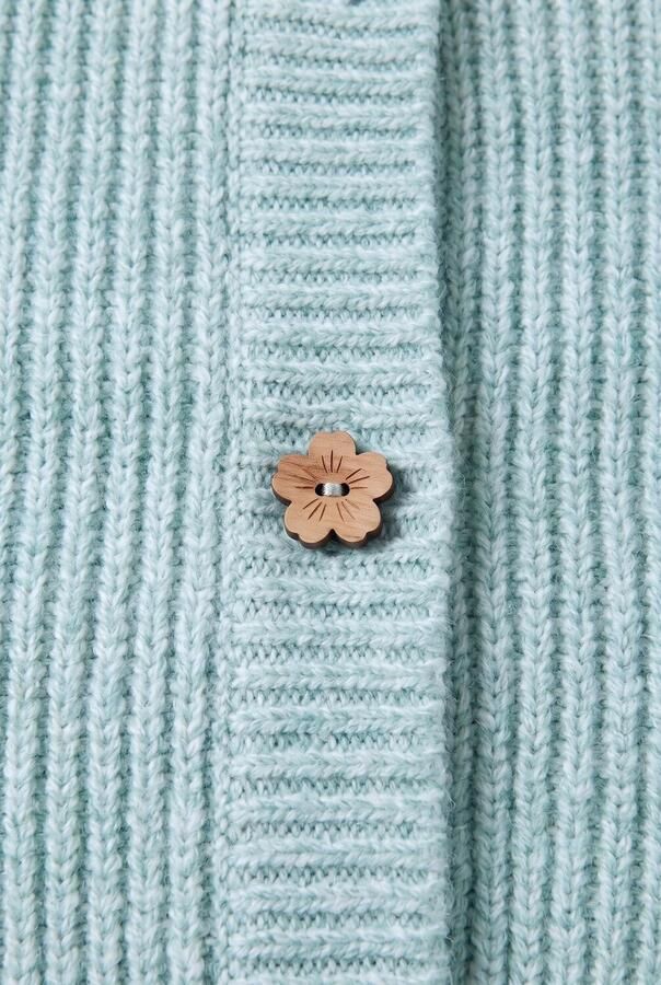 LIKE FLO Meisjes Truien & Vesten Do Flo Knitted Cardigan Mint - Foto 3