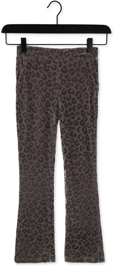 Like Flo broek met panterprint beige Meisjes Polyester Panterprint 164