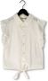 LIKE FLO Meisjes Blouses Solid Check Knotted Blouse Wit - Thumbnail 1