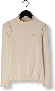Like Flo Witte Top Solid Rib Rollneck