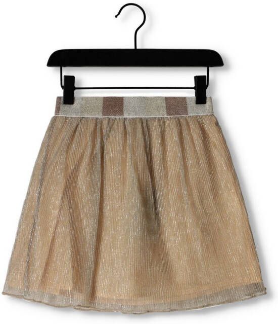 LIKE FLO Meisjes Rokken Metallic Plisse Skirt Zand