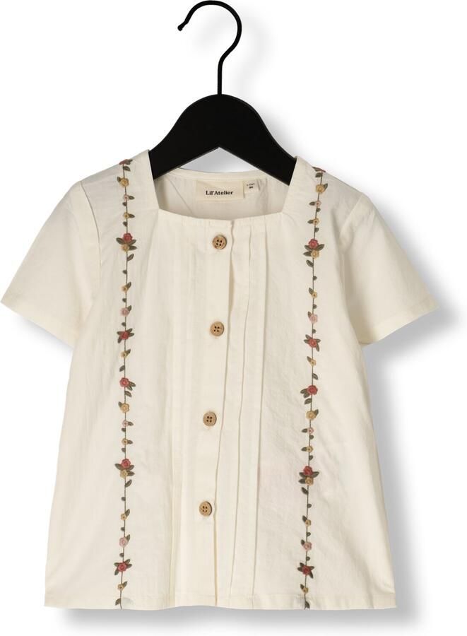 LIL' ATELIER Baby Blouses & Overhemden Nbfjolene Ss Loose Shirt Lil Wit - Foto 2
