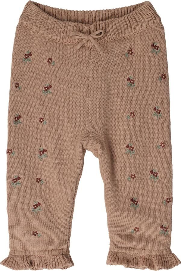 LIL' ATELIER Baby Broeken Nbfemlen Knit Pant Lil Zand