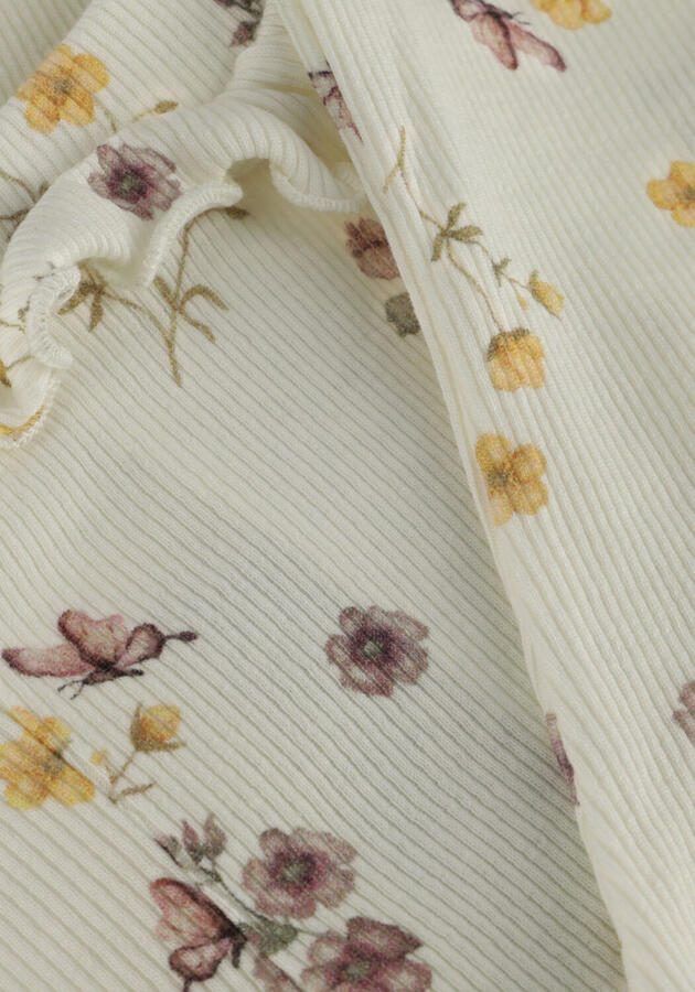 LIL' ATELIER BABY slim legging ecru Broek Meisjes Stretchkatoen Bloemen - Foto 2