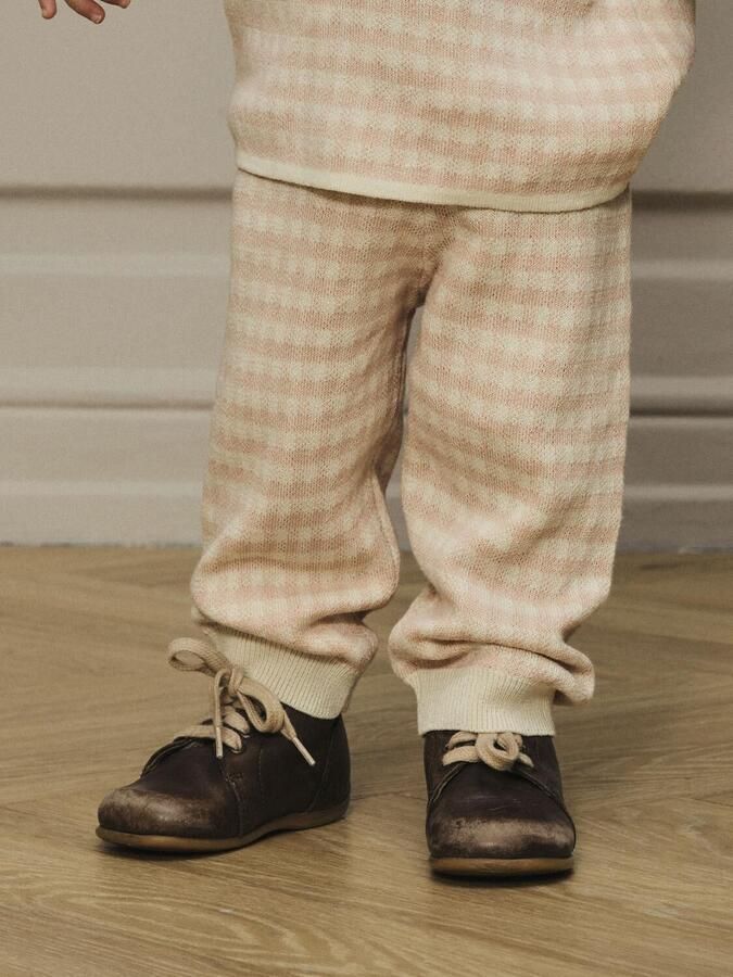 LIL' ATELIER Baby Broeken Nbfnadie Knit Pant Lil Lichtroze