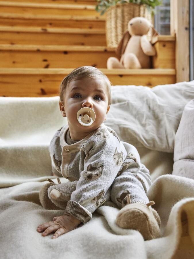 LIL' ATELIER Baby Broeken Nbmlamoe Knit Pant Lil Beige