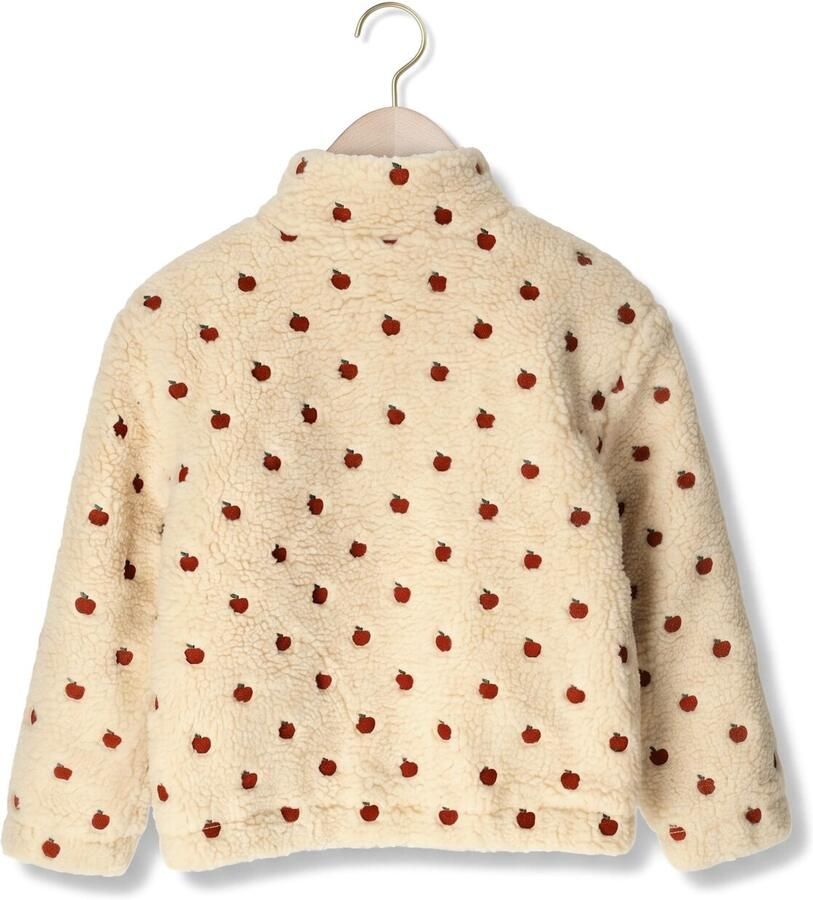 LIL' ATELIER MINI teddy jas met borduursels en print ecru All over print - Foto 2