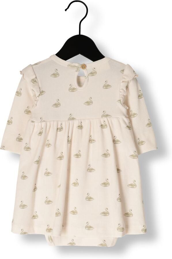LIL' ATELIER Baby Jurken Nbfgavo Ege Ls Body Dress Lil Ecru