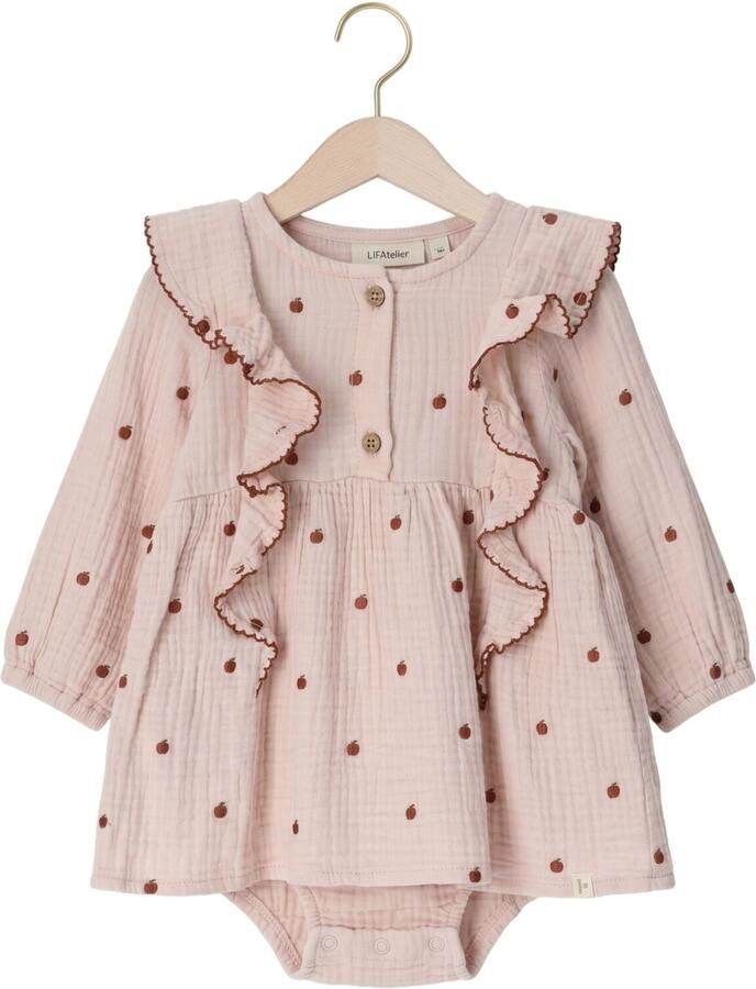 LIL' ATELIER Baby Jurken Nbfkamma Ls Loose Body Dress Lil Lichtroze