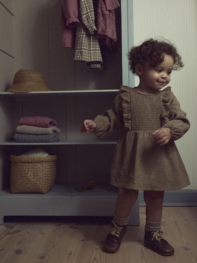 LIL' ATELIER Baby Jurken Nbfrosita Liu Ls Body Dress Lil Bruin - Foto 2