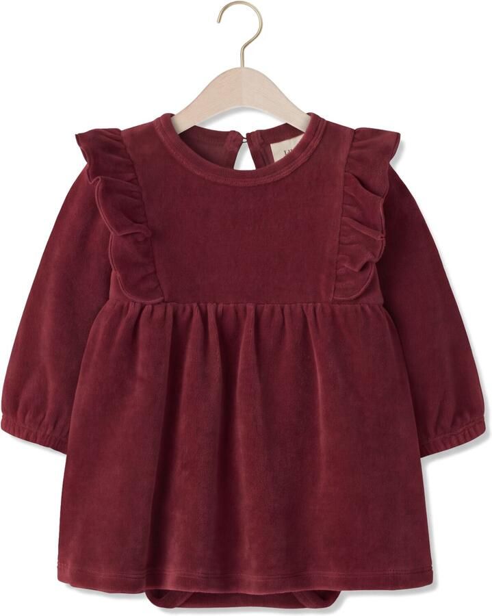 LIL' ATELIER Baby Jurken Nbfsaga Sag Ls Body Dress Lil Bordeaux