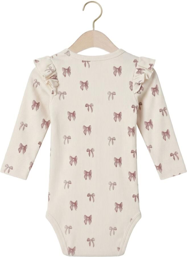 LIL' ATELIER Baby Rompers Nbfgavo Eko Ls Slim Body Lil Noos Ecru - Foto 2